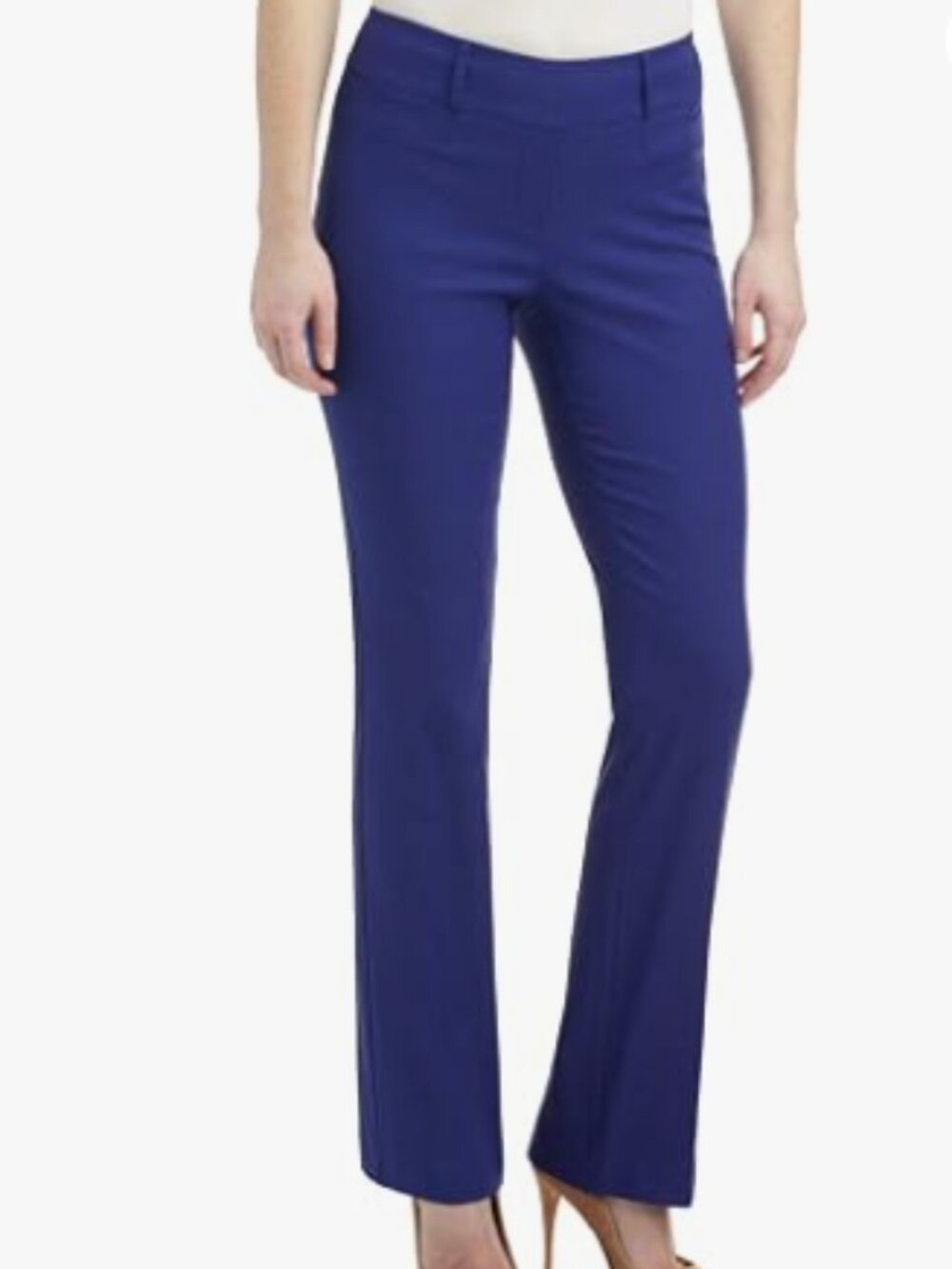 NWT Rekucci Blue Ease into Comfort Bootcut Business Casual Stretch Pants Size 12